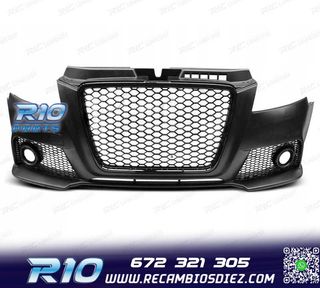 PARAGOLPES DELANTERO AUDI A3 8P 08-12 LOOK RS3 NEGRO SRA