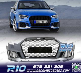 PARAGOLPES DELANTERO AUDI A3 SPORTBACK 16-20 LOOK RS3 PDC
