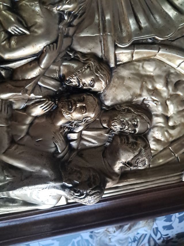 Cuadro La Última Cena en relieve latón