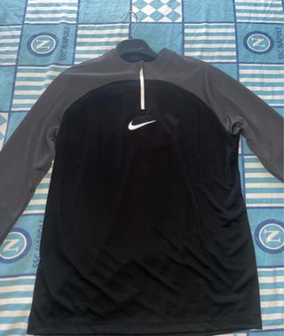 Maglia Sportiva Nike Mezza Zip Grigio/Nero