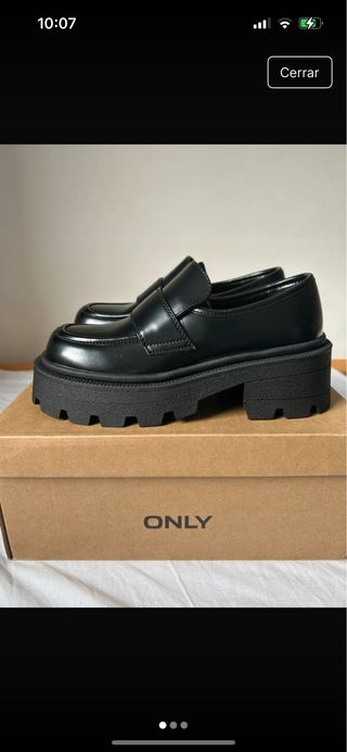Mocasines plataforma negros