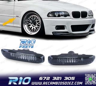 INTERMITENTES LATERALES BMW E46 98-05 CRISTAL CLARO NEGRO