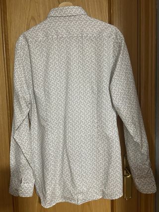 Camisa Zara Estampada Slim Fit XL