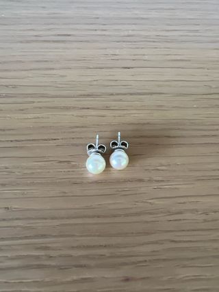 Pendientes Perlas Majorica Plata