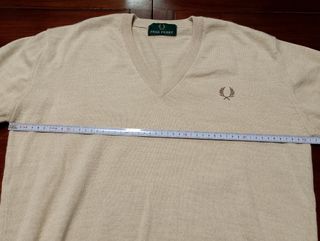 Jersey Fred Perry Beige V-Neck