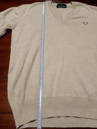 Jersey Fred Perry Beige V-Neck