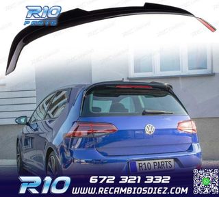ALERON SPOILER VOLKSWAGEN VW GOLF 7 13-20 LOOK R-LINE NEGRO