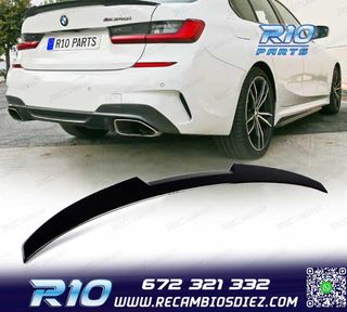 ALERON SPOILER BMW G20 LOOK M4 NEGRO BRILLO