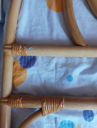 Cabecero mimbre y bambú. Negociable.