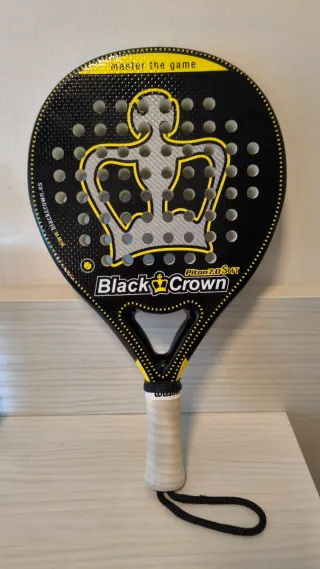 Pala Padel Black Crown Piton 7.0 Soft + Funda Head