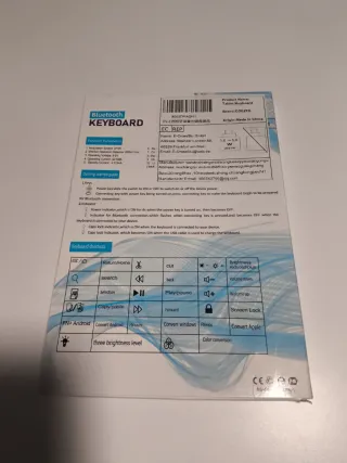 Teclado Bluetooth Tablet Retroiluminado Ñ