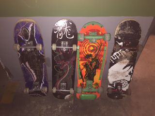 Lote 4 tablas de skate