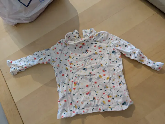 Camiseta algodón bebé cuello invierno 74 cm