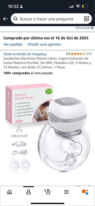 Sacaleches Eléctrico Manos Libres
