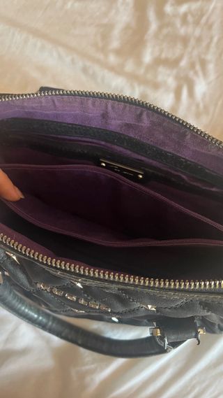 Bolso Mugler Negro Estrellas y2k 2000s vintage 
