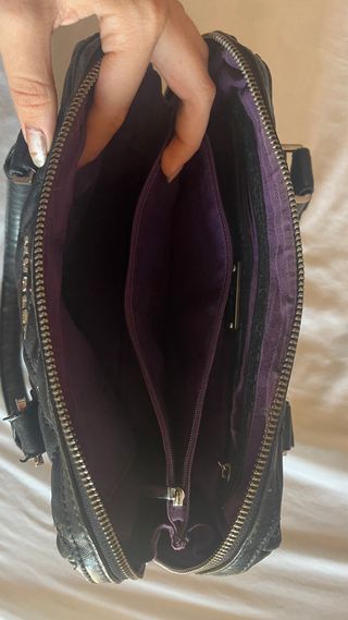 Bolso Mugler Negro Estrellas y2k 2000s vintage 