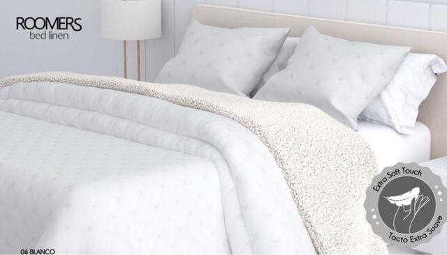 Edredón sherpa Diane blanco