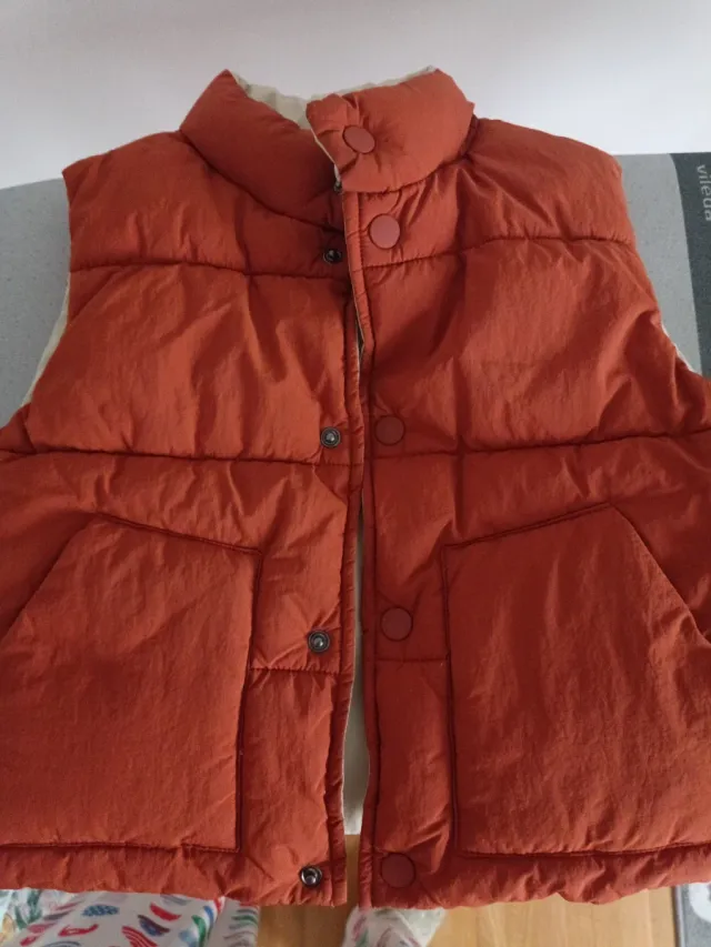 Chaleco reversible niño invierno zara talla 98