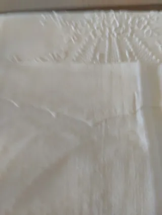 Lotto 6 Asciugamani Lino Ricamati Vintage