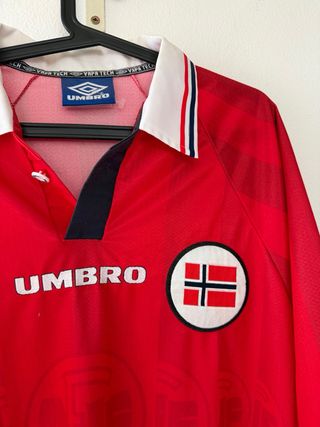 Camiseta Fútbol Noruega Umbro 1998