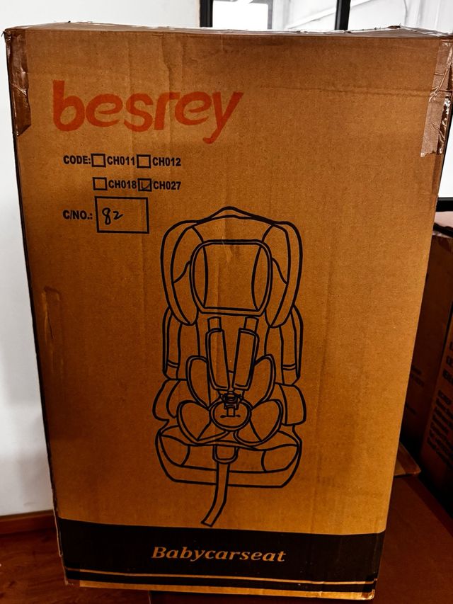 Silla de coche Besrey CH027 Gris/ B044