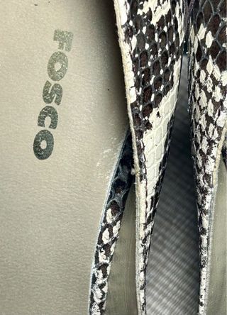 Zapatos Fosco Animal Print piel nuevos 