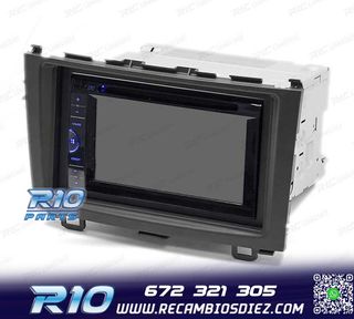 MARCO NEGRO RADIO 2-DIN PARA HONDA CR-V 07-11