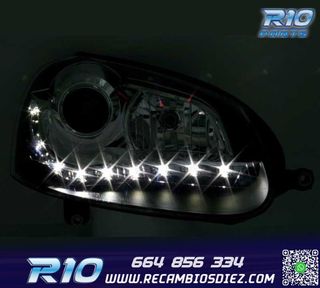 FAROS PARA VOLKSWAGEN VW GOLF MK5 03-08 LUZ DIURNA LED FONDO