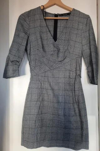 Vestido Zara Talla XS Cuadros
