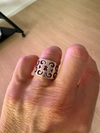 Anillo Tous Plata Diseño Calado
