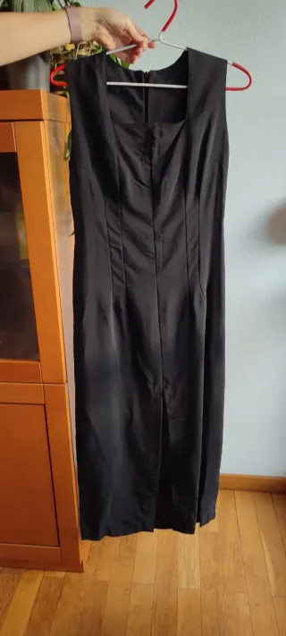 Vestido negro largo T-40