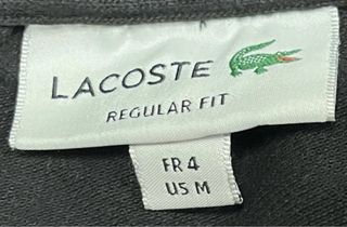 Polo Lacoste Negro Talla M