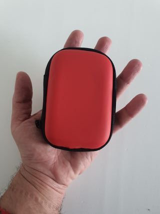 Estuche rigido para viaje 11,5 x 8 x 4 [Rojo]