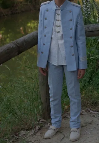 Traje de niño para comunión azul