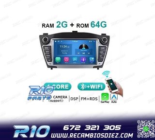 RADIO GPS ANDROID 14 PARA HYUNDAI IX35 09-15 64GB