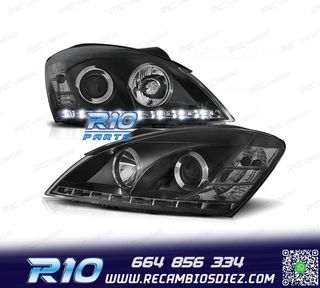 FAROS KIA CEED 07-09 LUZ DIURNA FONDO NEGRO