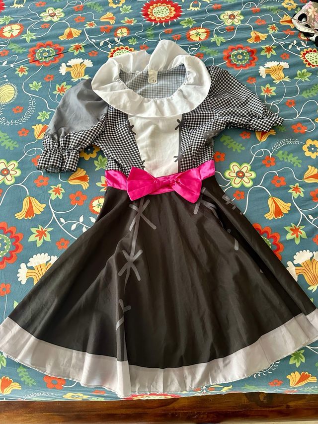 Disfraz niña zombie Halloween 6/10 años