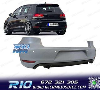 PARAGOLPES TRASERO VOLKSWAGEN VW GOLF 6 08- LOOK GTI PDC