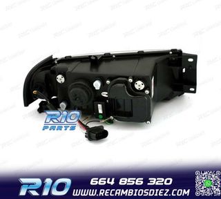 FAROS PARA SKODA OCTAVIA 01-04 LUZ DIURNA LED FONDO CROMO