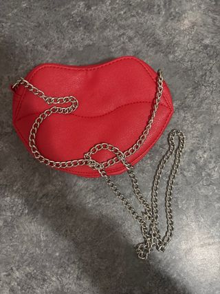 Bolso pequeño beso rojo