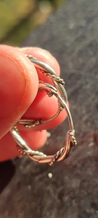 PENDIENTES ARETE VINTAGE PLATA