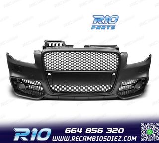 PARAGOLPES DELANTERO AUDI A4 04-07 LOOK RS4 NEGRO