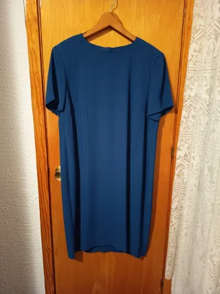 Vestido azul. Marca Equipmoda.Talla 54