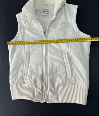 Chaleco Stradivarius Blanco Talla S