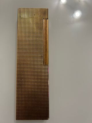 Accendino dupont grande placcato oro
