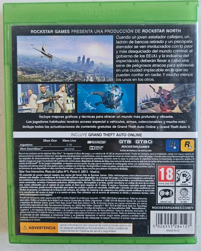 GTA V para Xbox One