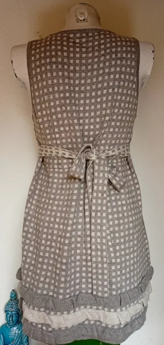 Vestido Adolfo Domínguez Beige/Gris