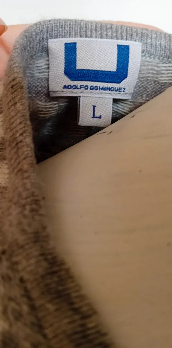 Vestido Adolfo Domínguez Beige/Gris