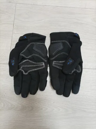 KEMIMOTO Guantes Moto Impacto Negro Azul