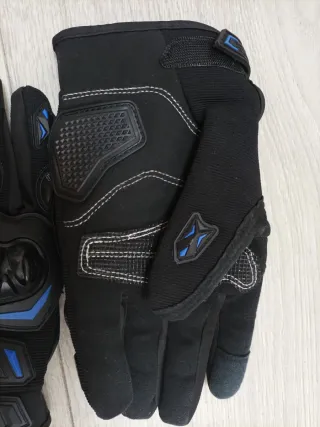 KEMIMOTO Guantes Moto Impacto Negro Azul
